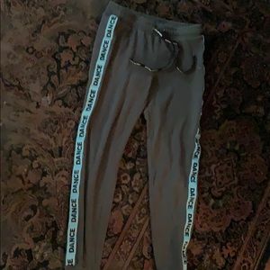 Navy green sweat pants size 12 girls